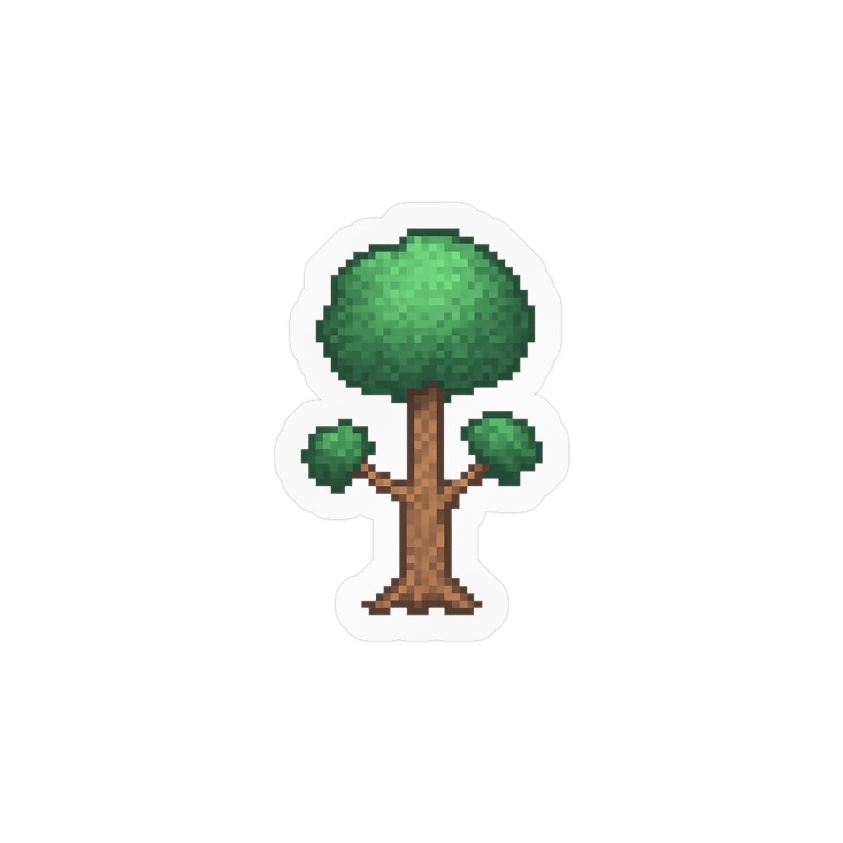 Terraria Tree Sticker | Cute Pixel Art Vinyl Decal