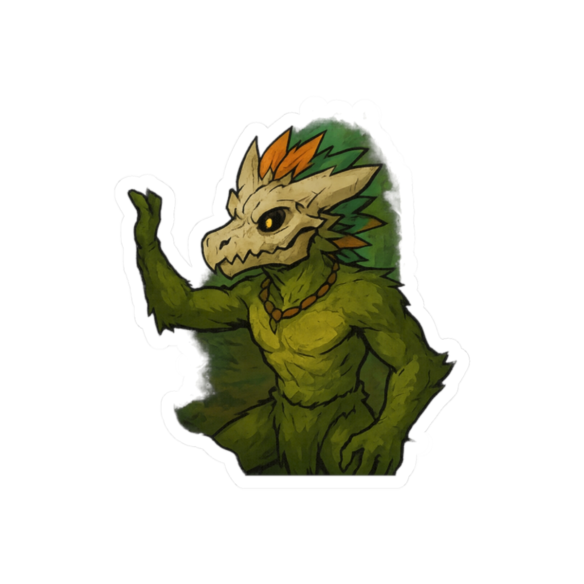 Buff Terraria Witch Doctor Jungle Pose Sticker | Funny Gaming Decal