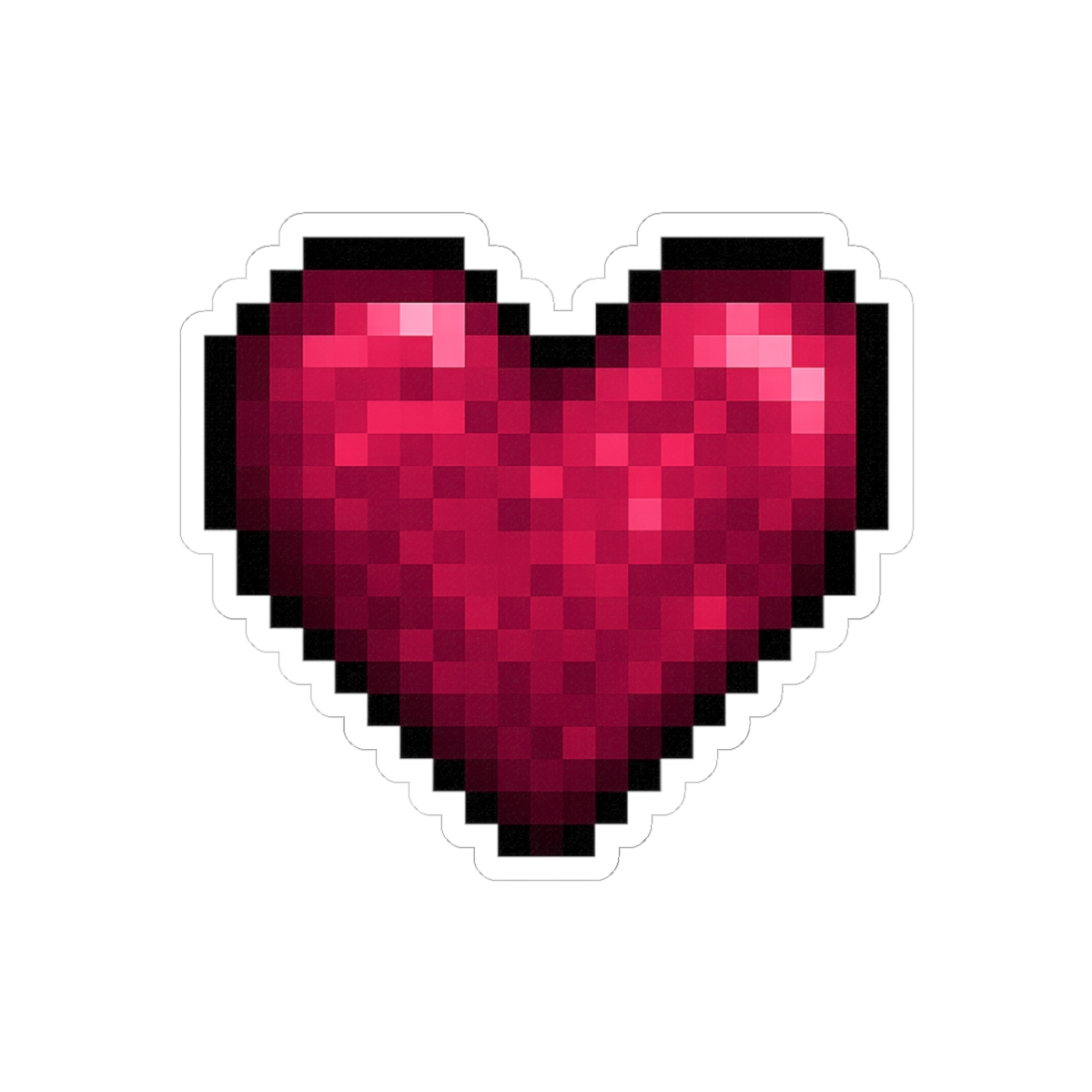 Terraria Life Crystal Sticker | Glowing Pixel Art Decal