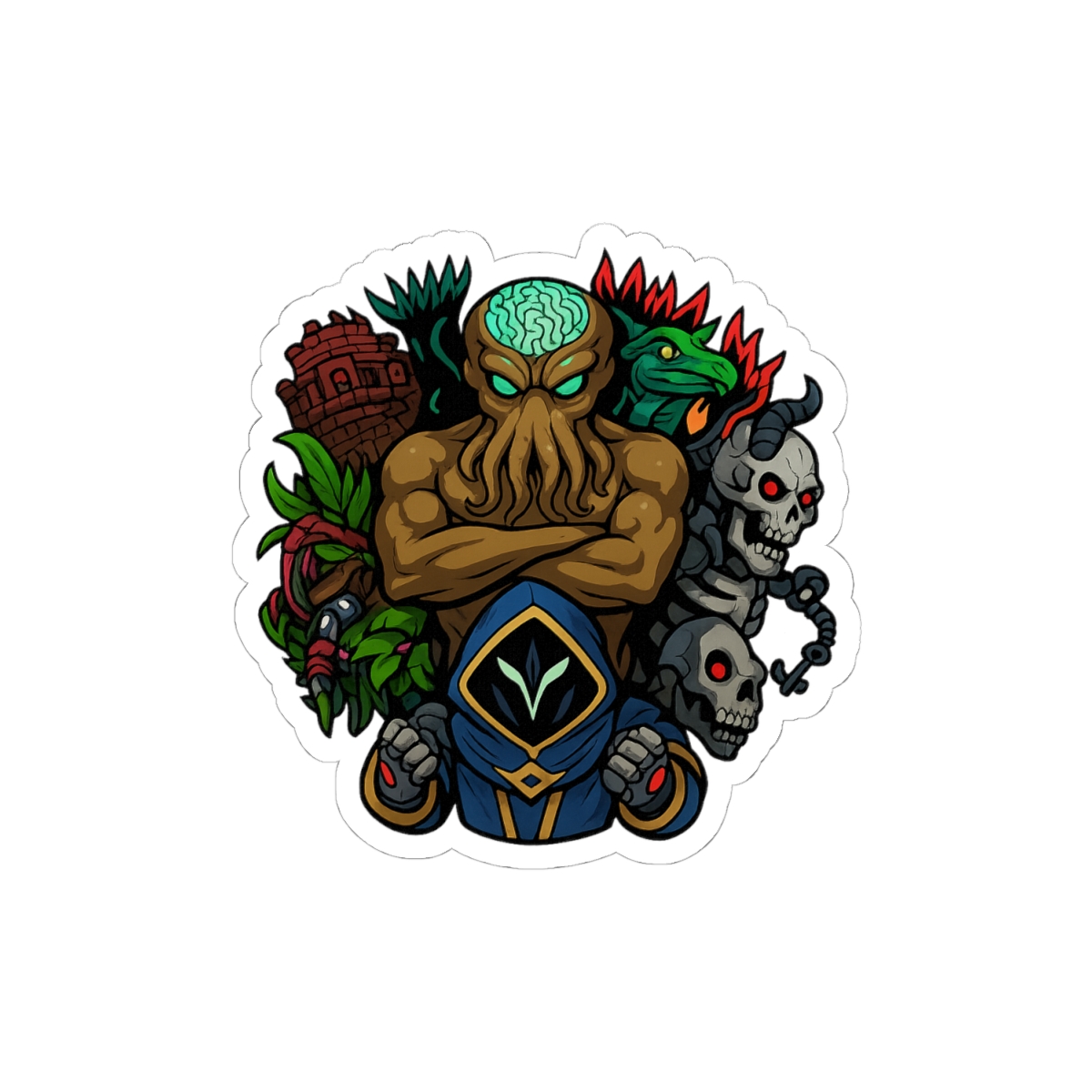 Terraria Halloween Boss Sticker | Bold Pixel Decal