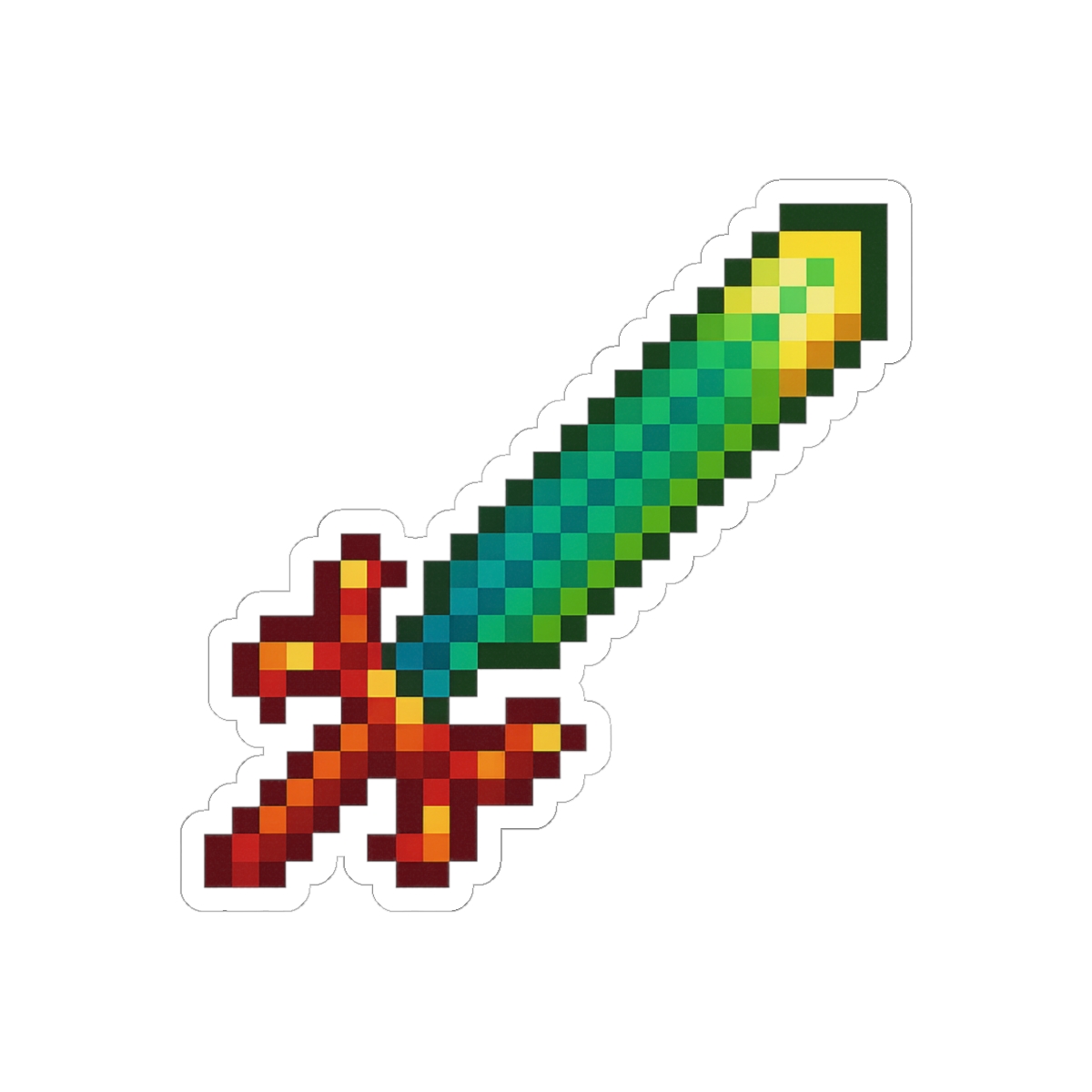 Terraria Terra Blade Sticker | Bold Pixel Gaming Decal