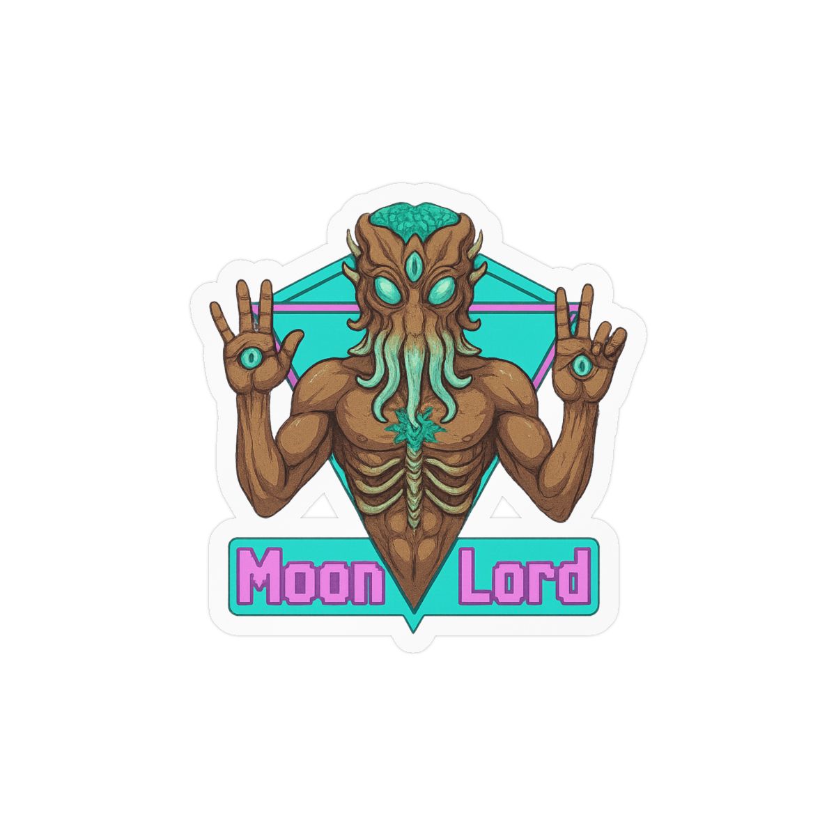 Terraria Moon Lord Slayer | Gaming Sticker, Boss Decal, Terraria Vinyl