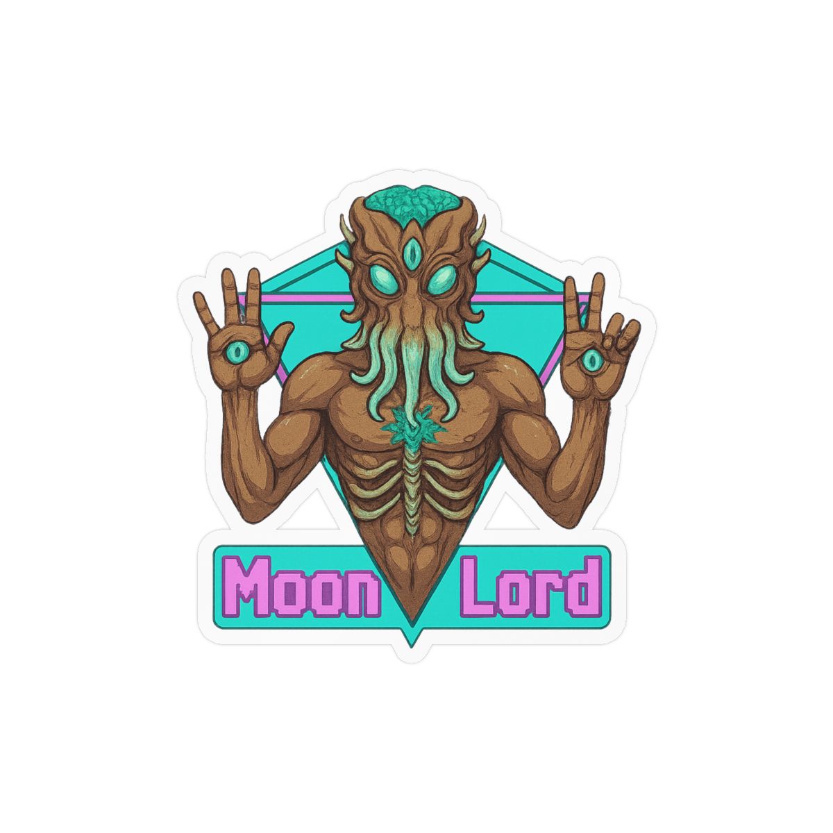 Terraria Moon Lord Slayer | Gaming Sticker, Boss Decal, Terraria Vinyl