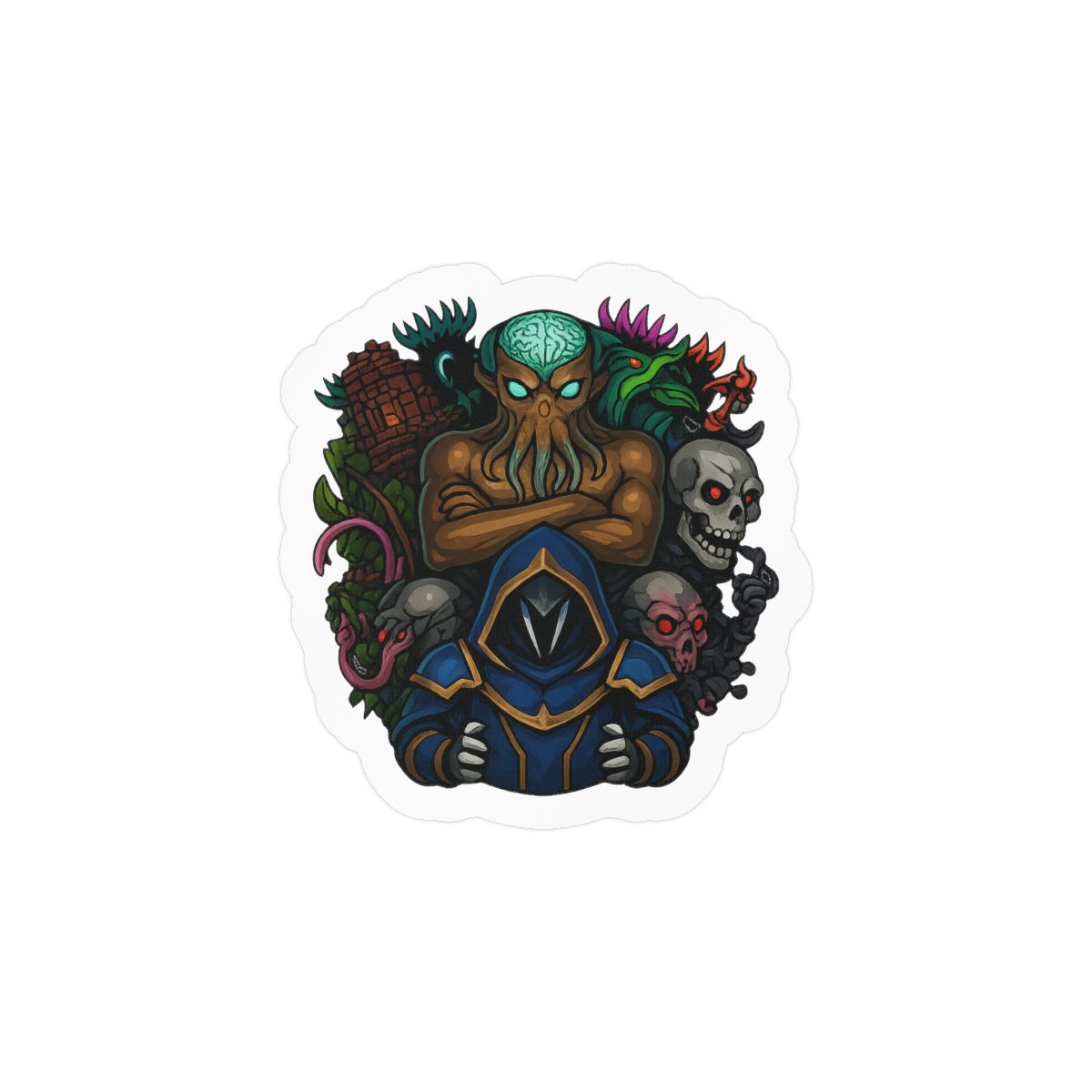 Hardmode Boss Rush Chaos | Terraria Sticker, Gamer Decal, Boss Fight Gift