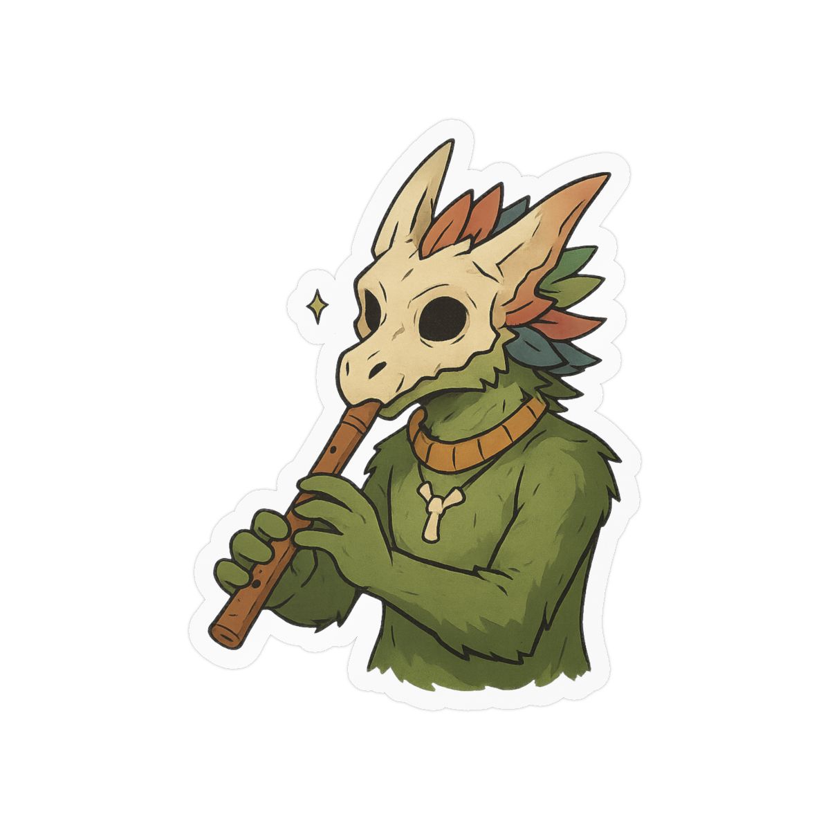 Musical Shaman Witch Doctor | Terraria Sticker, Gaming Decal, Fantasy Vinyl
