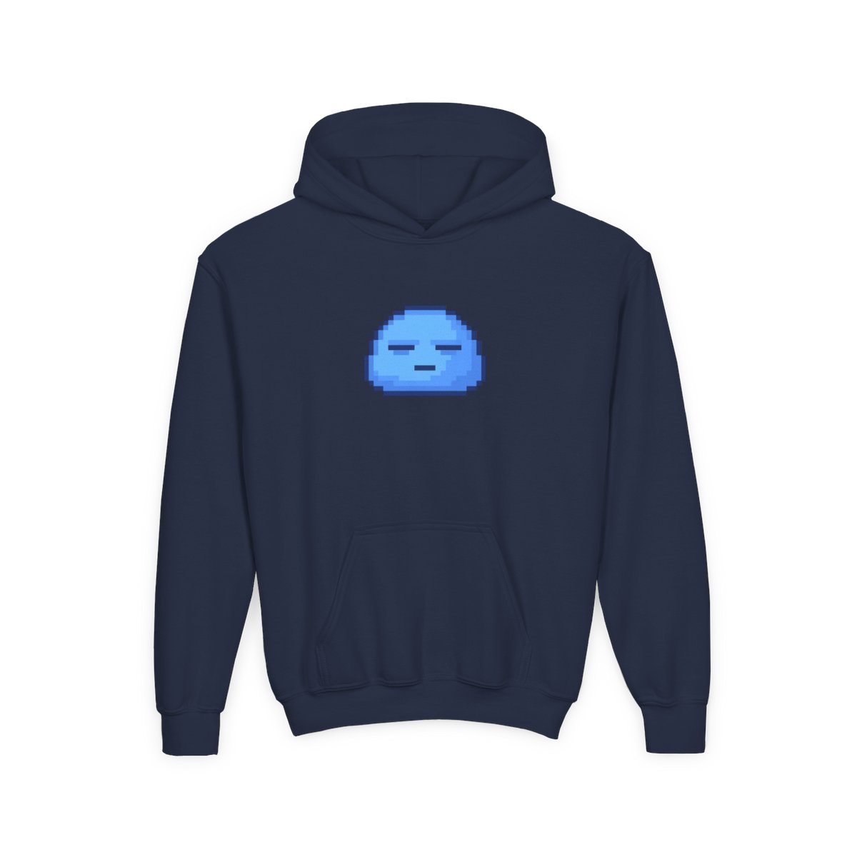 Cute Sleepy Blue Terraria Slime Kids Hoodie
