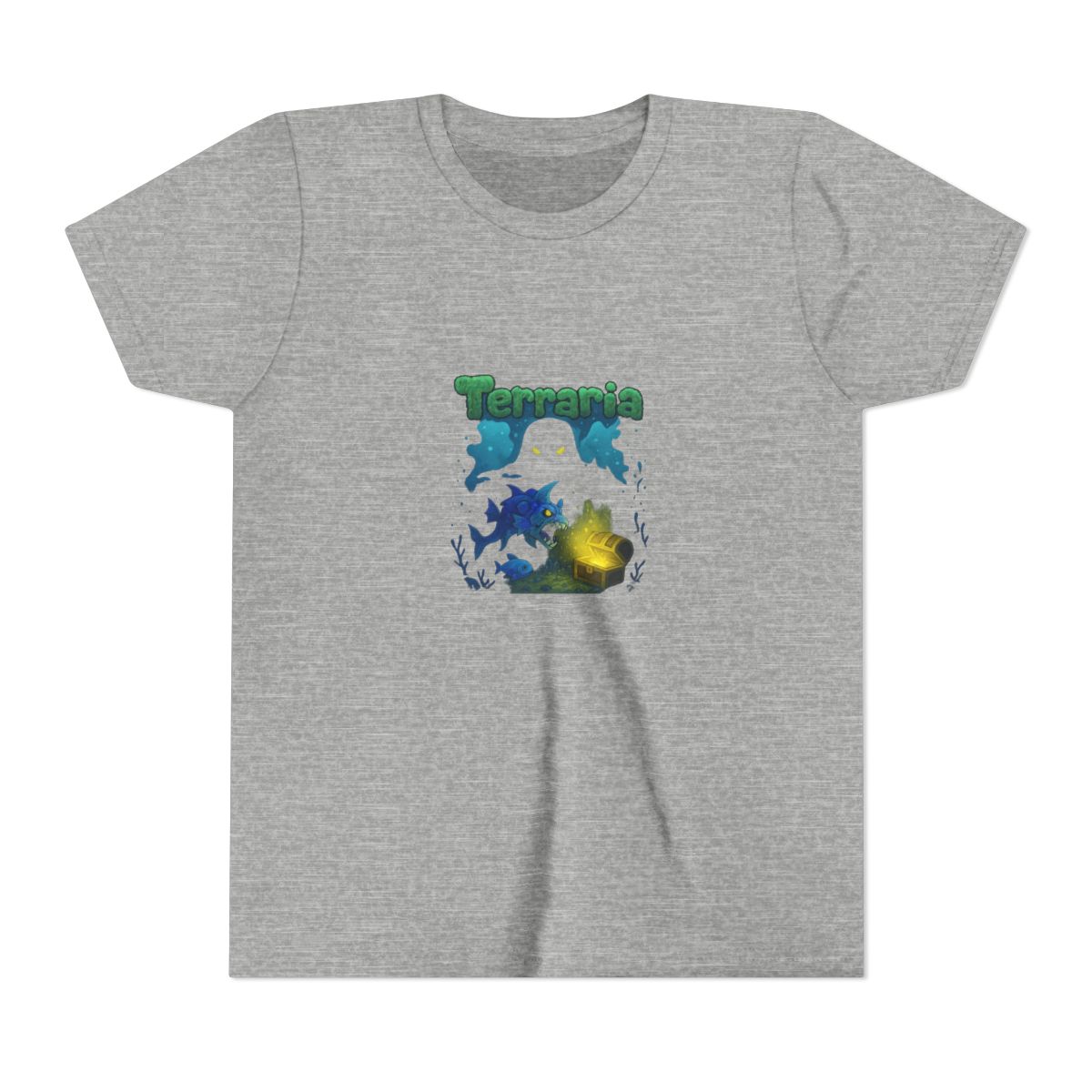 Duke Fishron Domain Terraria T Shirt - Epic Gaming Boss Fight Kids Tee