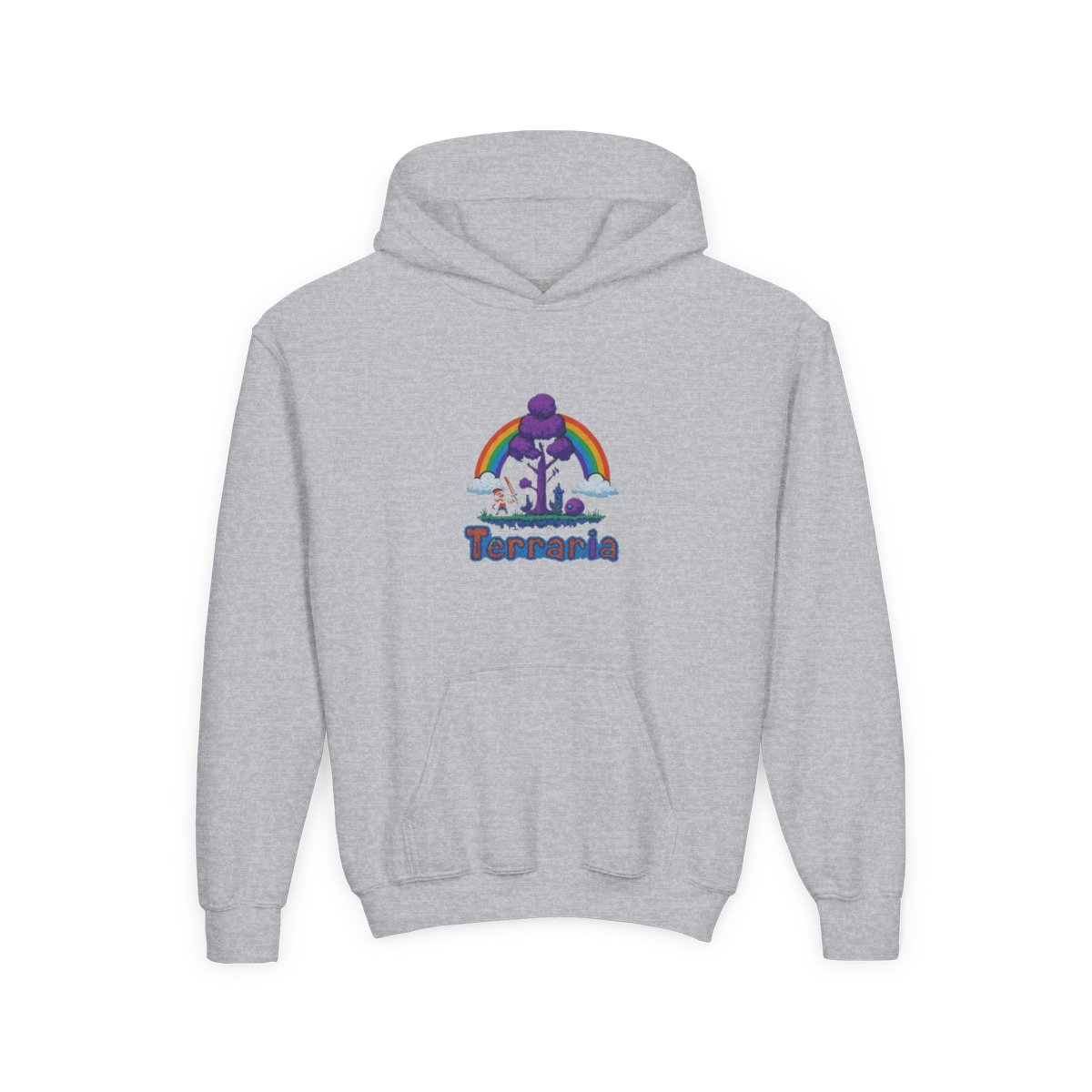 Terraria Hallowed Ground Pixel Art Kids Hoodie